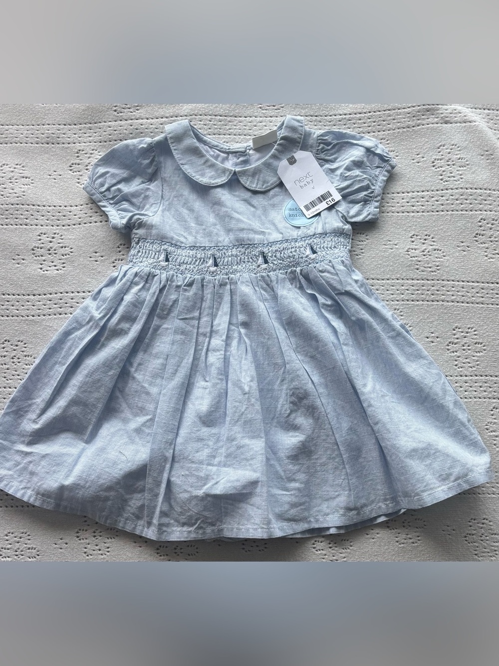 Baby Girl Dress Set 9–12M | Smocked Sailboat Dress | NWT